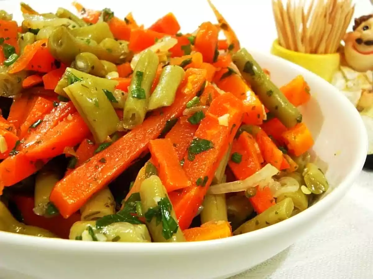 Salada de Vagem com Cenoura!