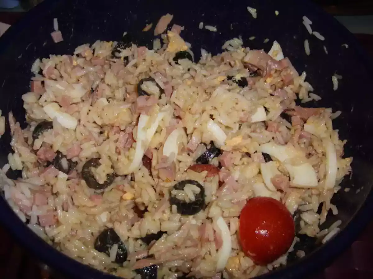 Salada fria de arroz