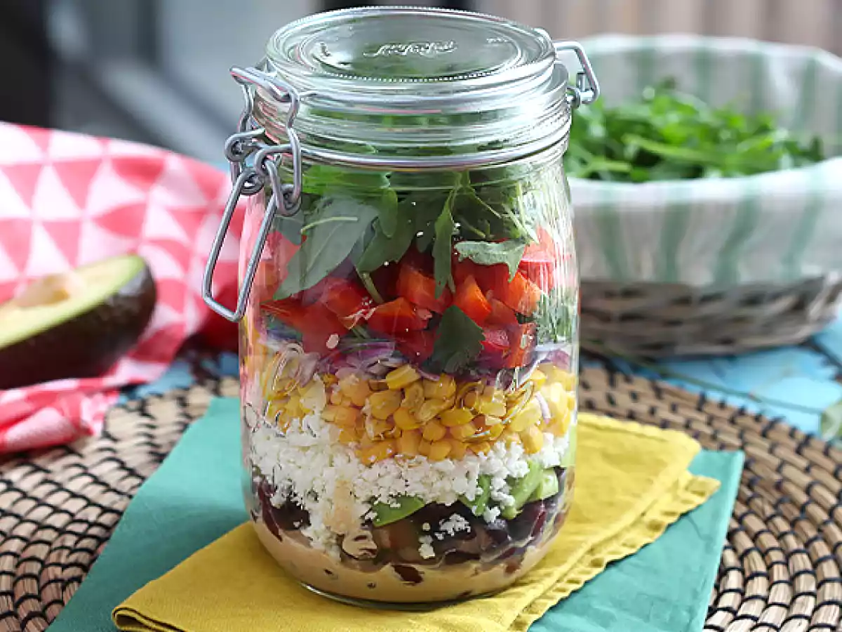 Salada mexicana no pote - foto 3
