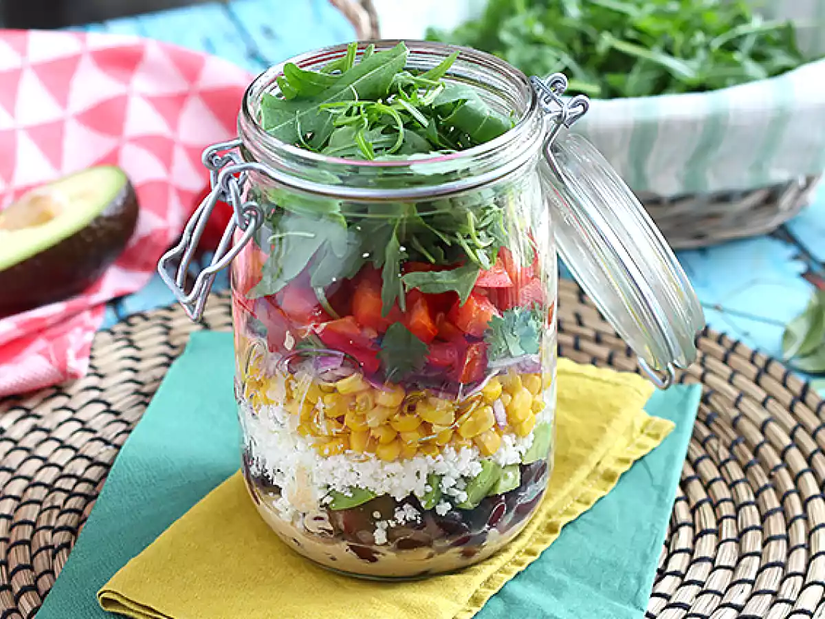 Salada mexicana no pote - foto 5