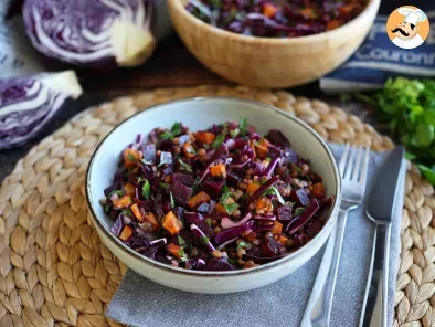 Salada mista de lentilhas, abóbora, beterraba e couve (fonte de nutrientes), foto 3