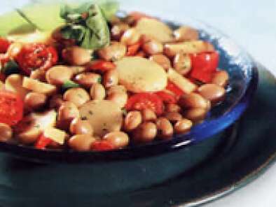 Salada Quente de Batata e Feijão (vegana)