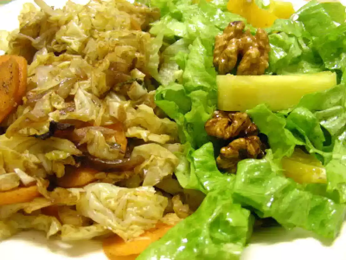 Salada quente e fria