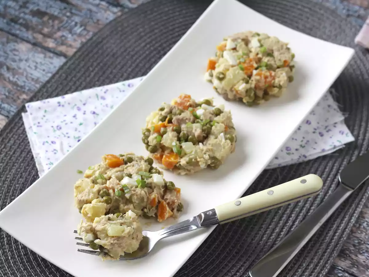 Salada russa com maionese caseira - foto 3