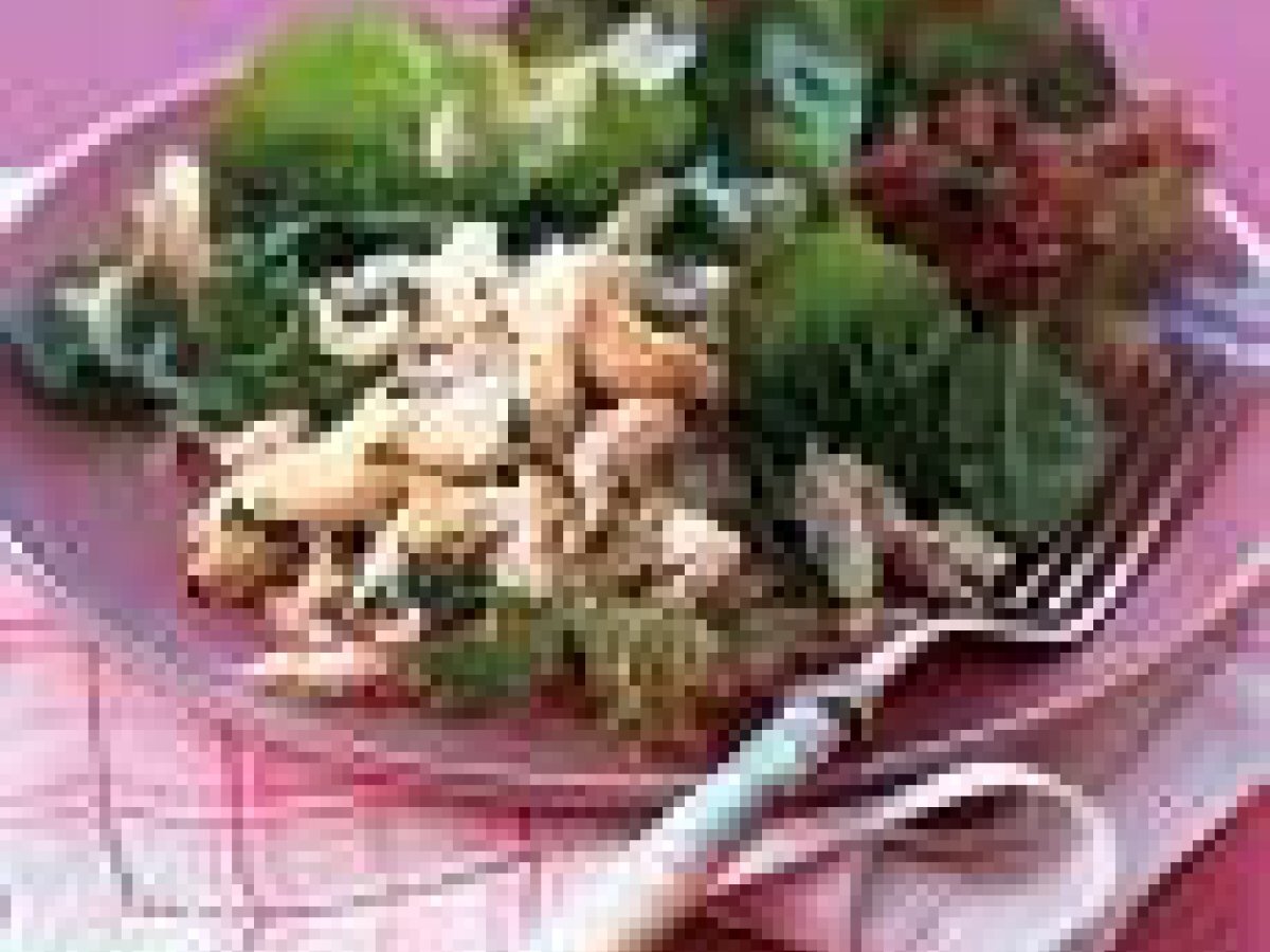 Salada tropical de sapateira