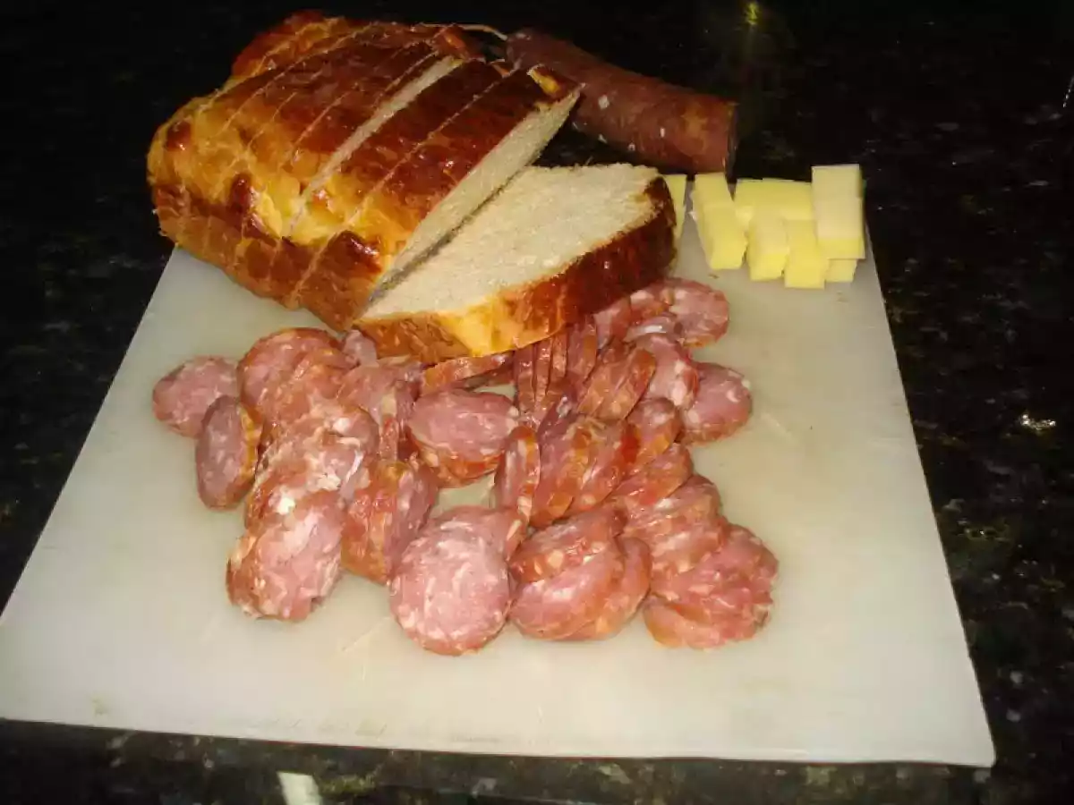 Salame de carne caseiro