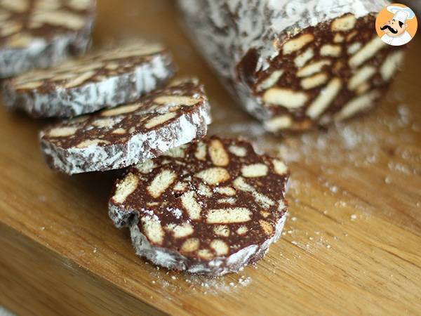 Salame de chocolate, receita PetitChef - foto 2