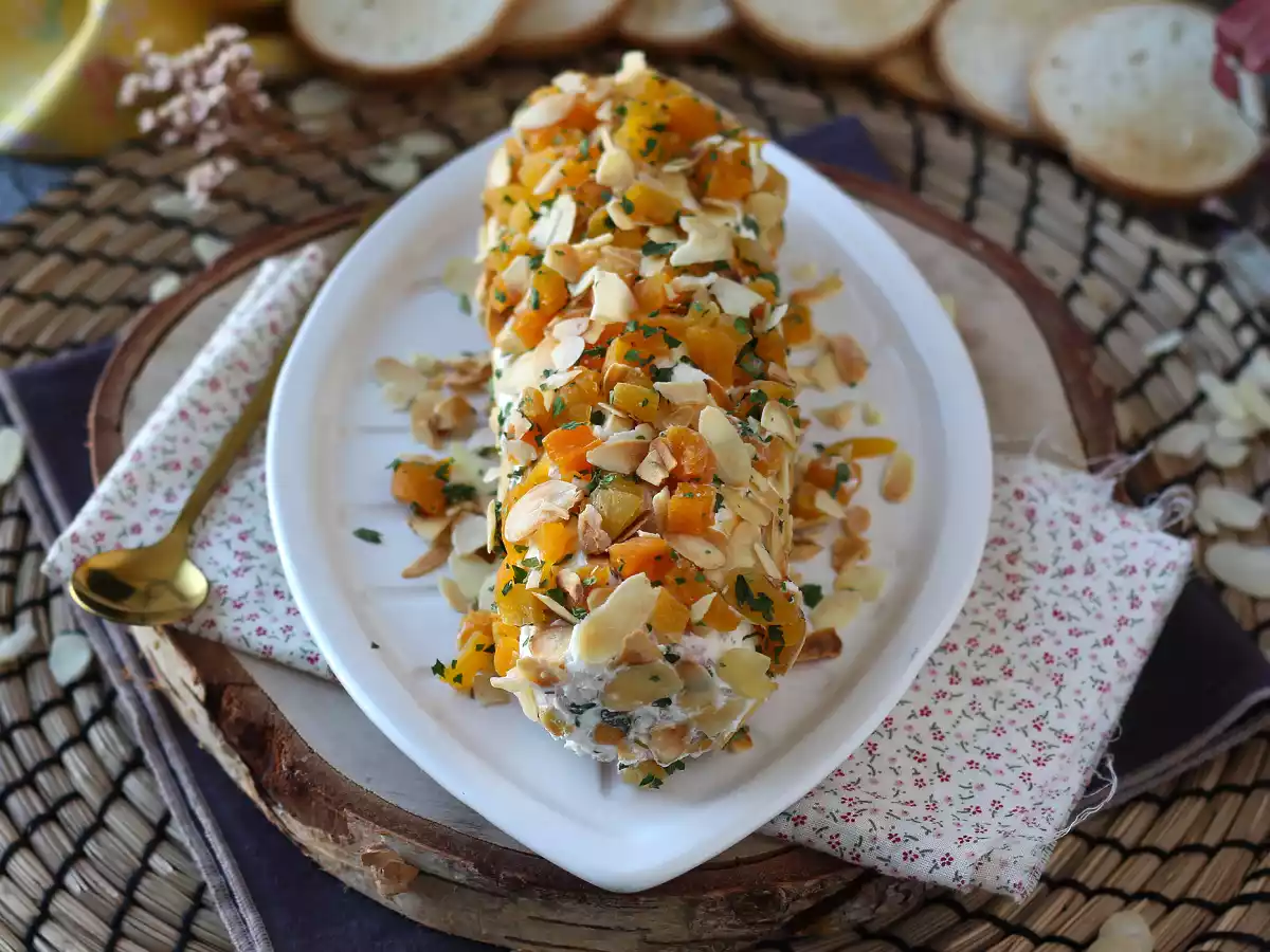 Salame de cream cheese com damasco e amêndoas: o aperitivo perfeito para dias de festas! - foto 4
