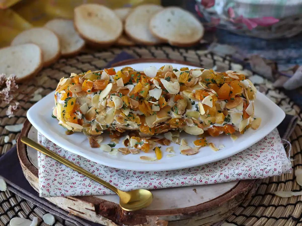 Salame de cream cheese com damasco e amêndoas: o aperitivo perfeito para dias de festas! - foto 5