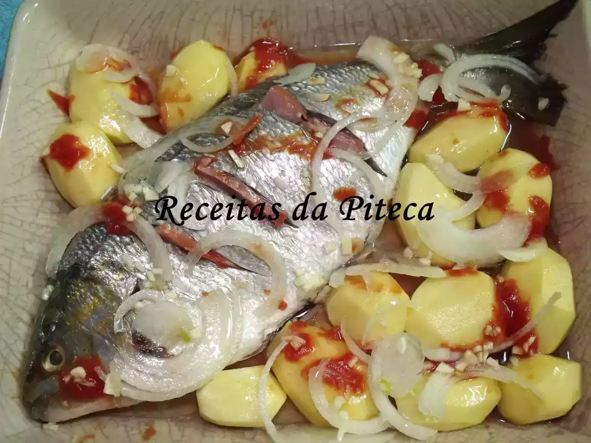 Salema assada no forno - foto 2