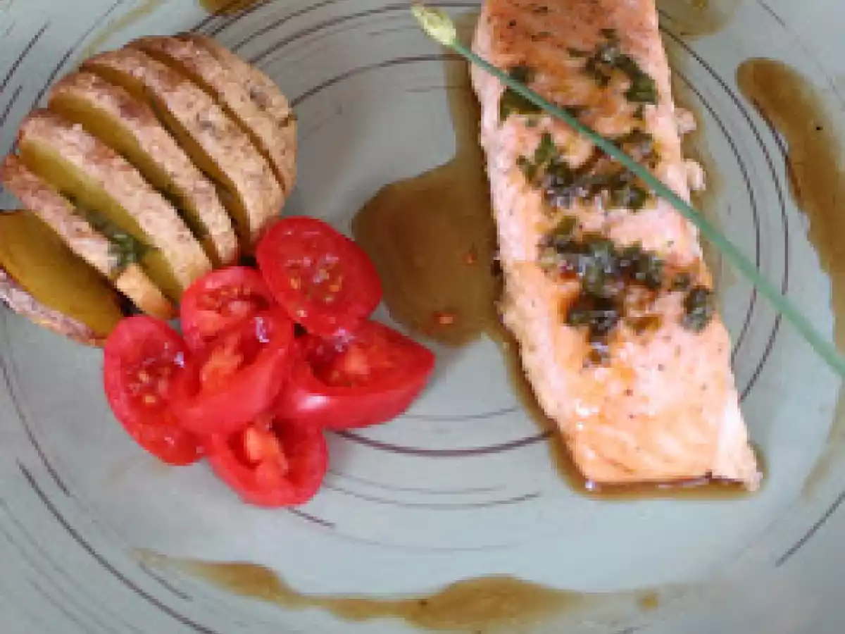 Salmão ao Forno Glaceado com Mel e Limão - foto 2
