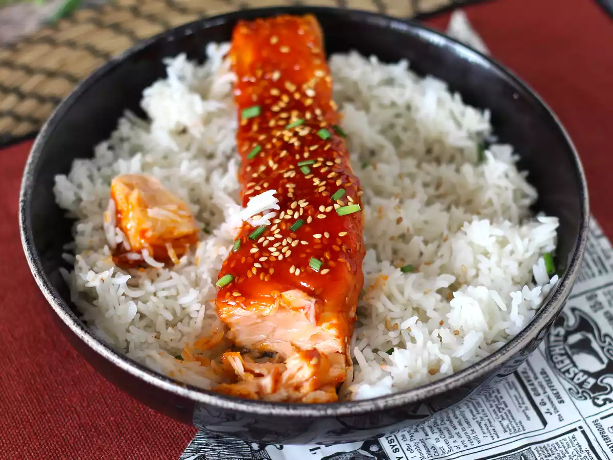 Salmão ao molho coreano gochujang pronto em 8 minutos! - foto 2