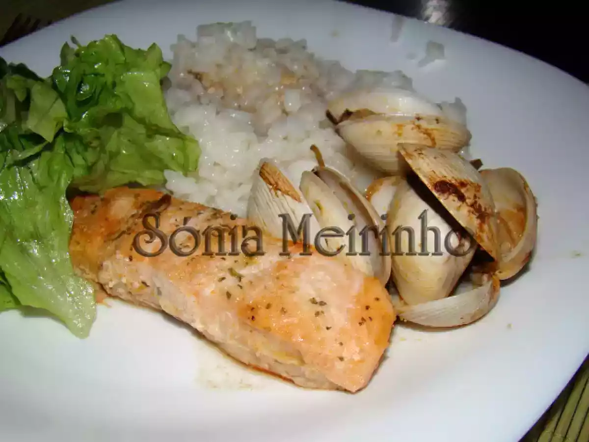 Salmão assado no Forno com Amêijoas - foto 5