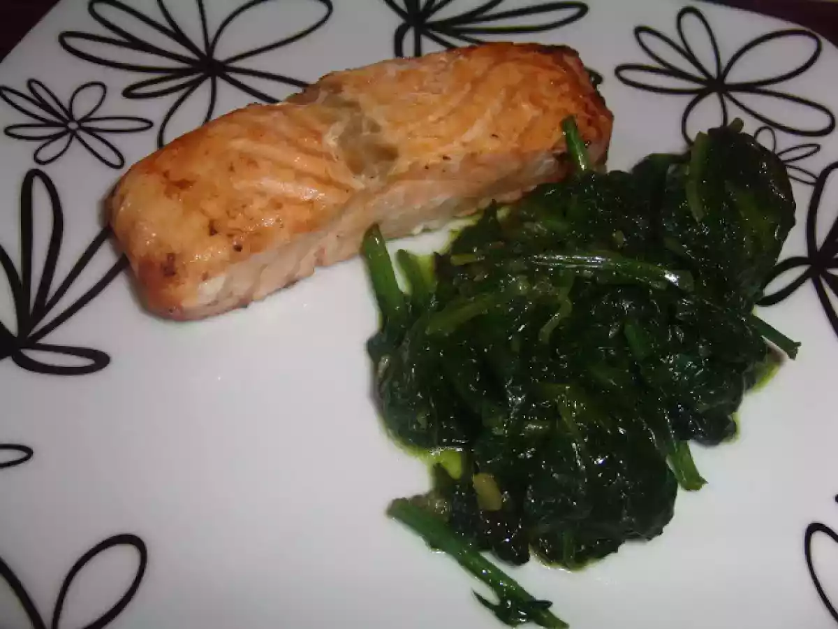 Salmão com espinafres - foto 2