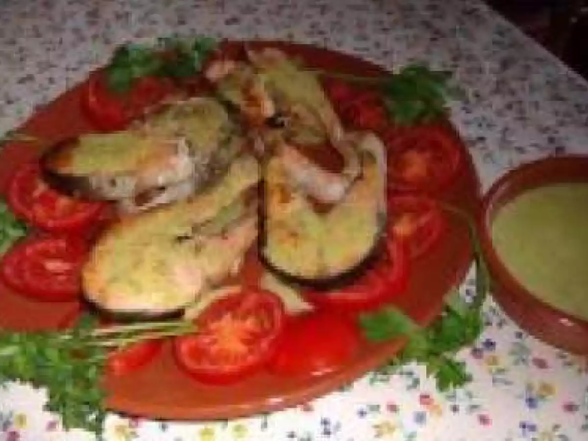 Salmão com vinagrete de coentros