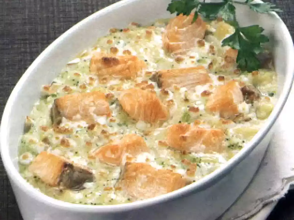 Salmão Cremoso no Forno