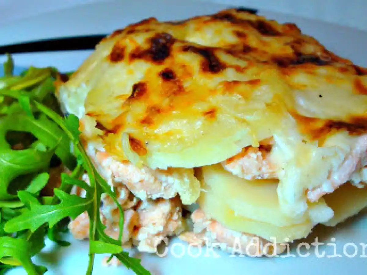 Salmão gratinado