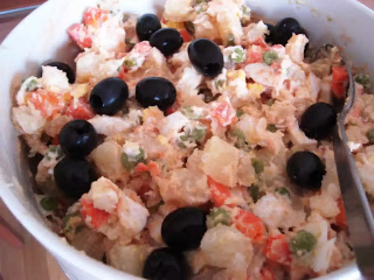 Salmão Grelhado com Salada Russa e Grelos - foto 3