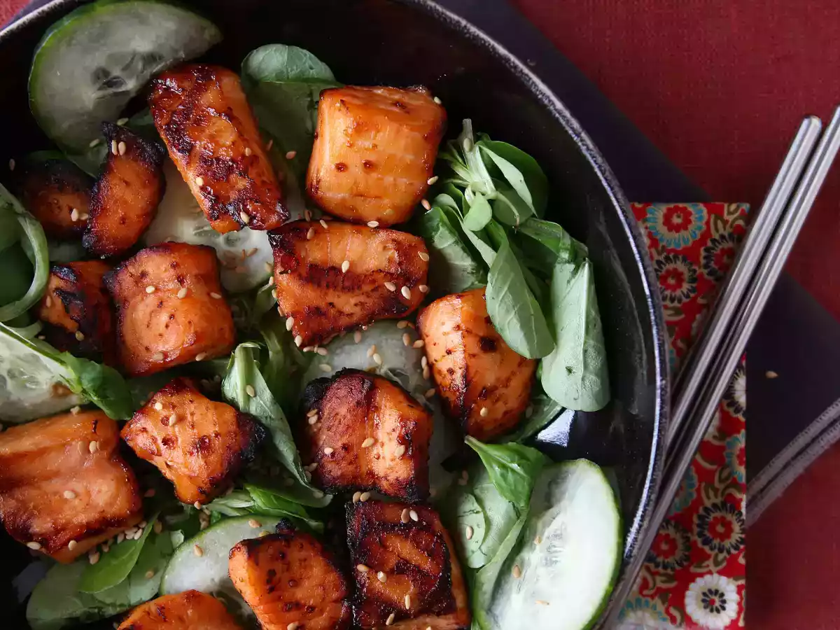 Salmão na Air Fryer com uma marinada asiática - foto 4