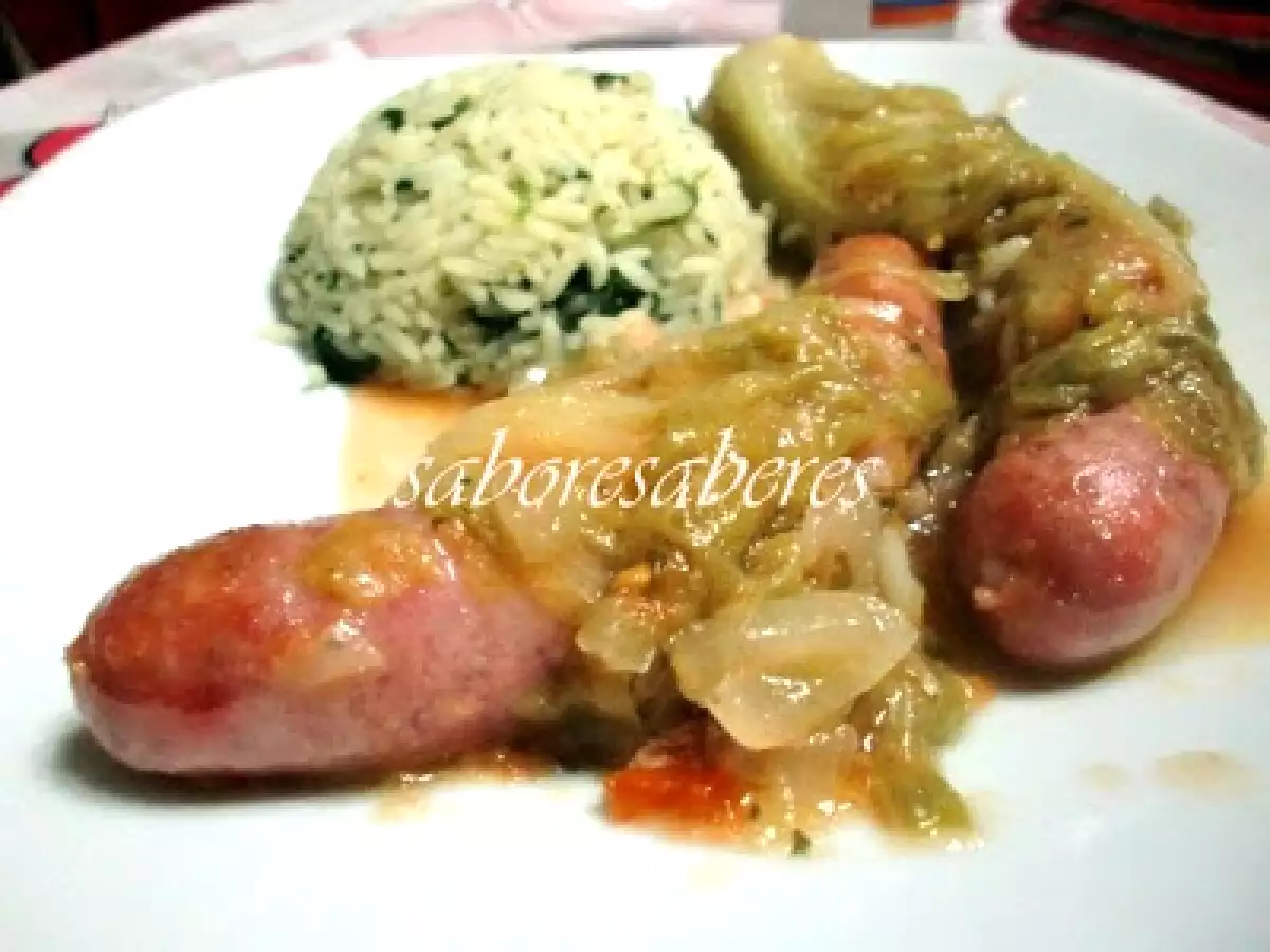 Salsichas enroladas com Bacon, Queijo e Couve - foto 5