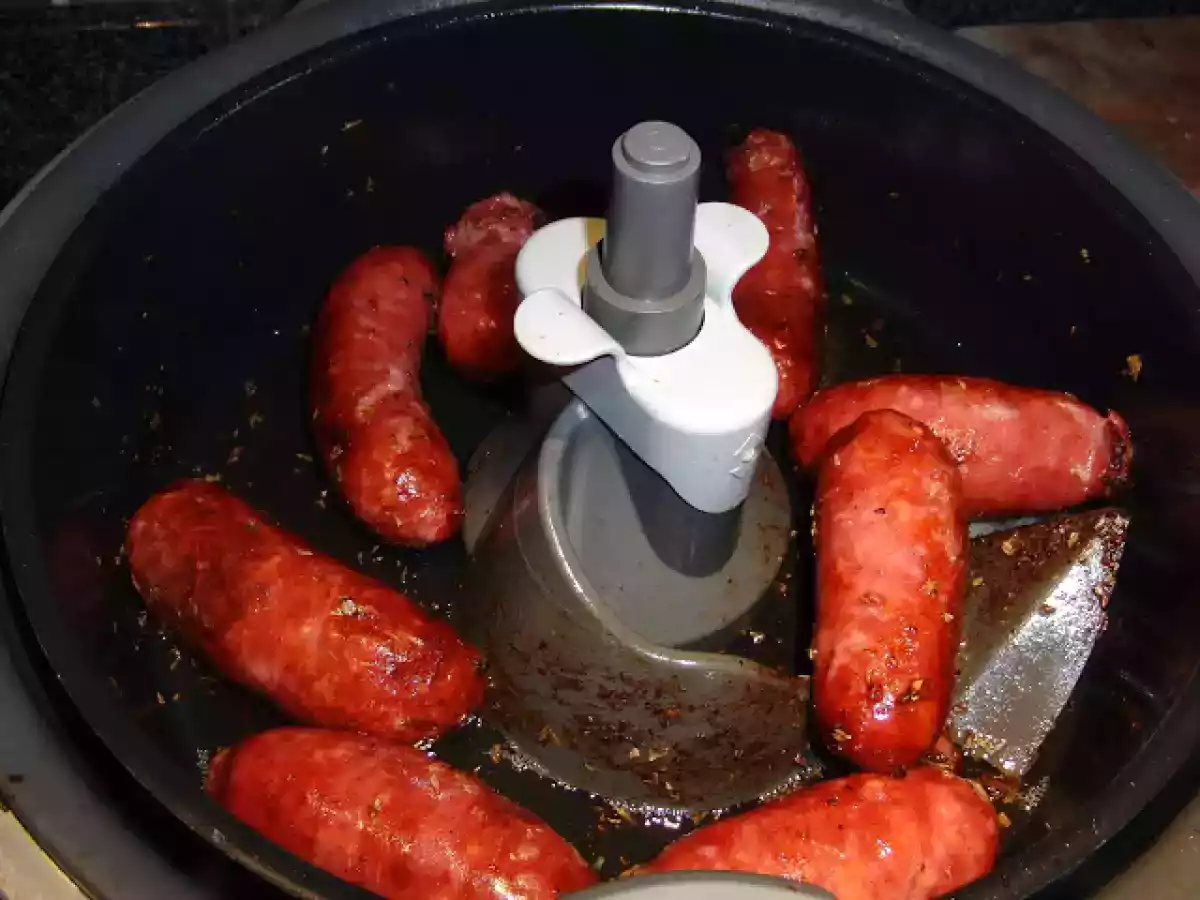 Salsichas frescas brasileiras na actifry - foto 2