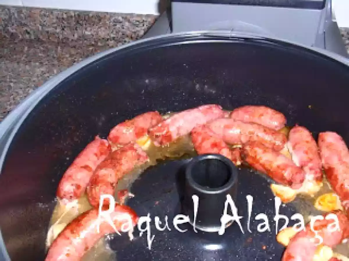 Salsichas frescas, fritas na Actifry - foto 3