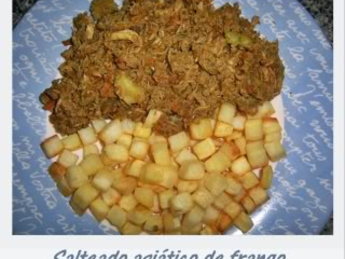 Salteado asiático de frango