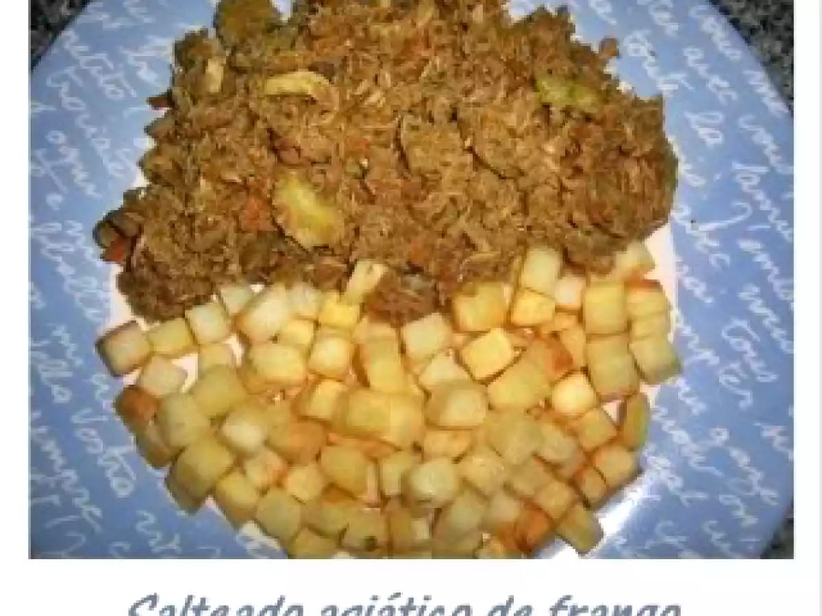 Salteado asiático de frango