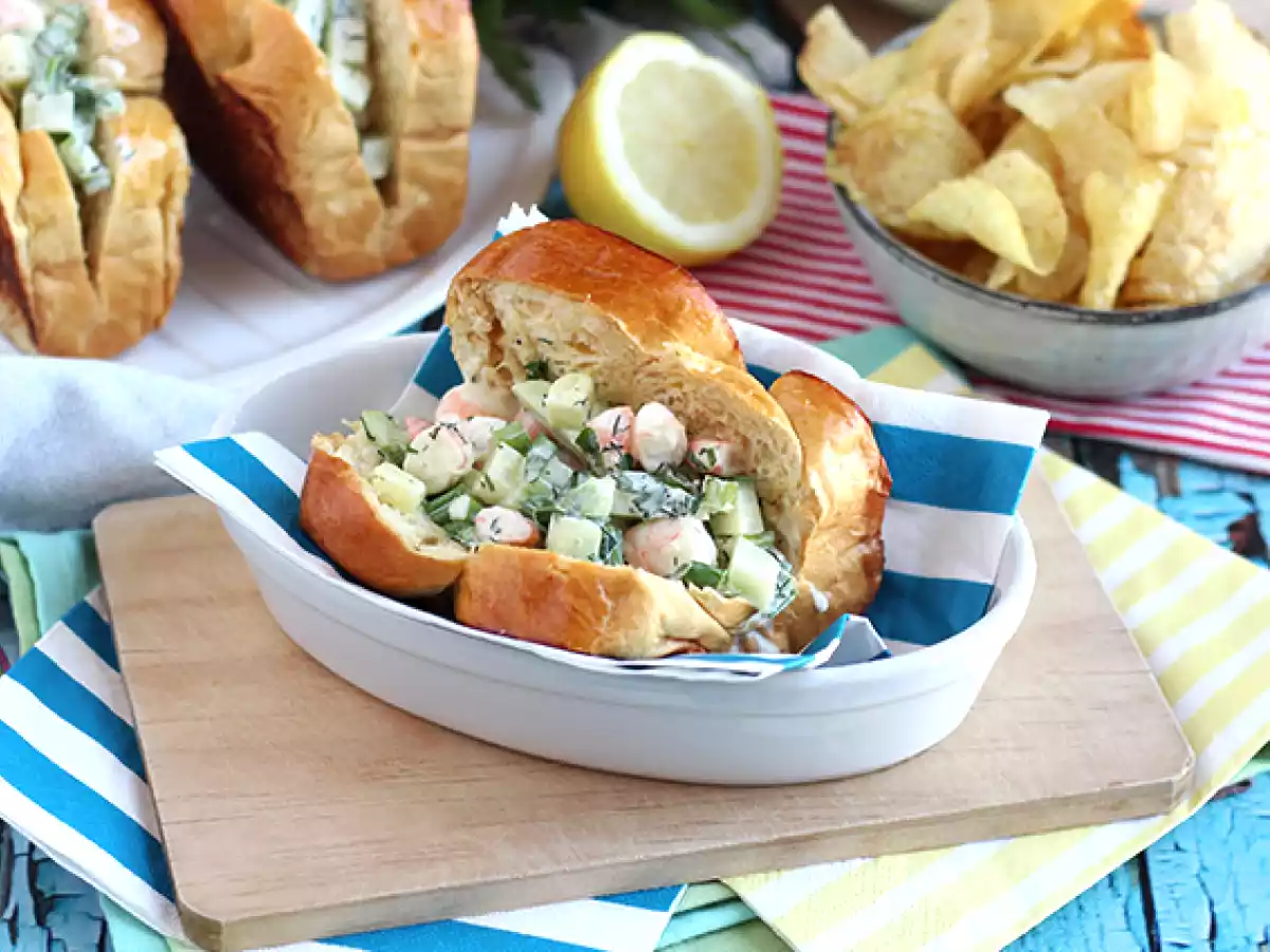 Sanduíche de gambas (prawns roll) - foto 2