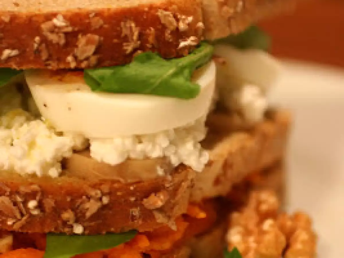 Sanduíche Vegetariano com Molho de Laranja - foto 2