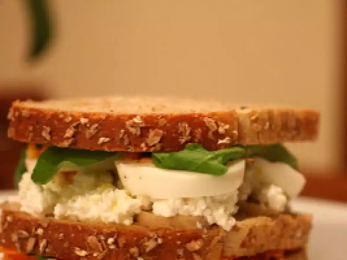 Sanduíche Vegetariano com Molho de Laranja - foto 3
