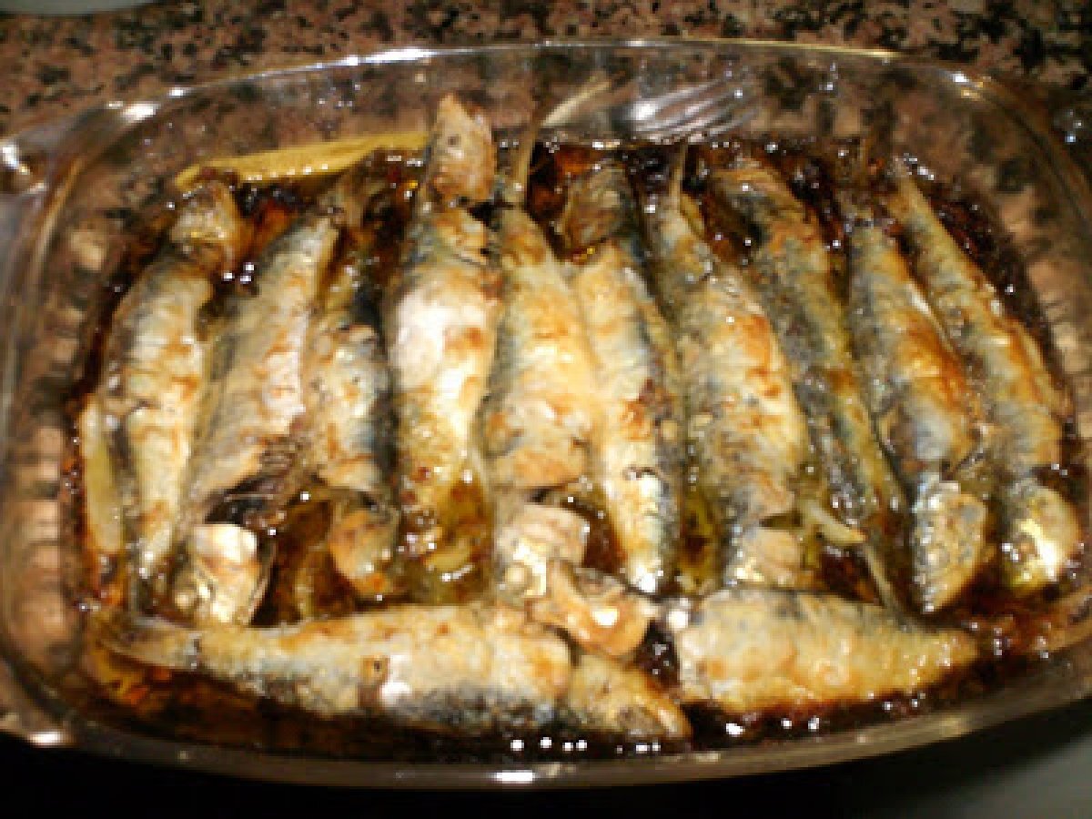 Sardinhas assadas no forno