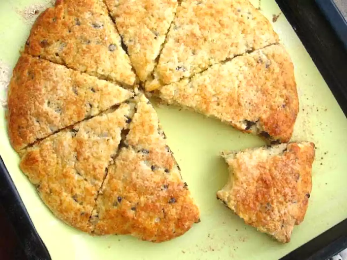 Scones Ingleses com Pepitas de Chocolate