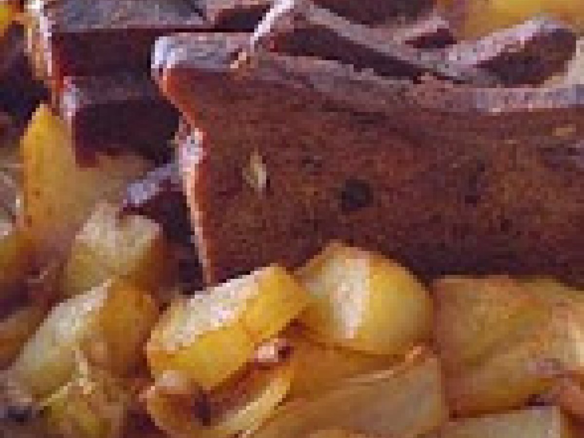 Seitan com Batatinhas ao Forno (vegana)