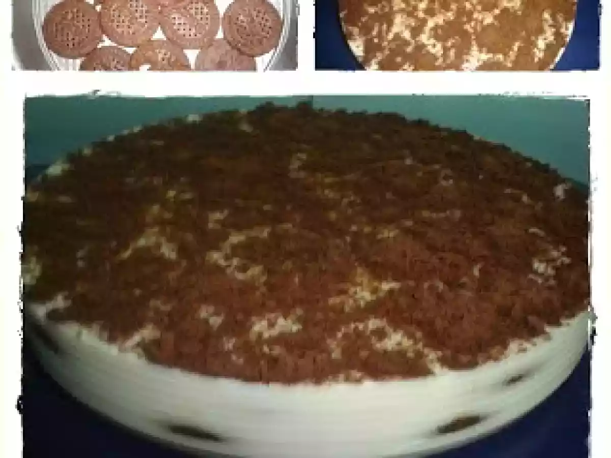 Semifrio de Bolacha Maria de Chocolate com Cuajada