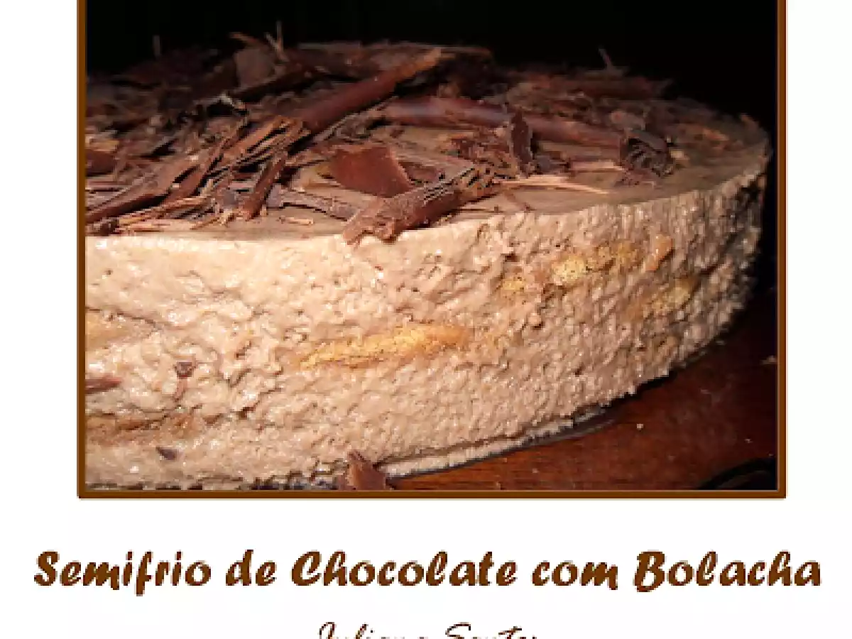 Semifrio de Chocolate com Bolacha