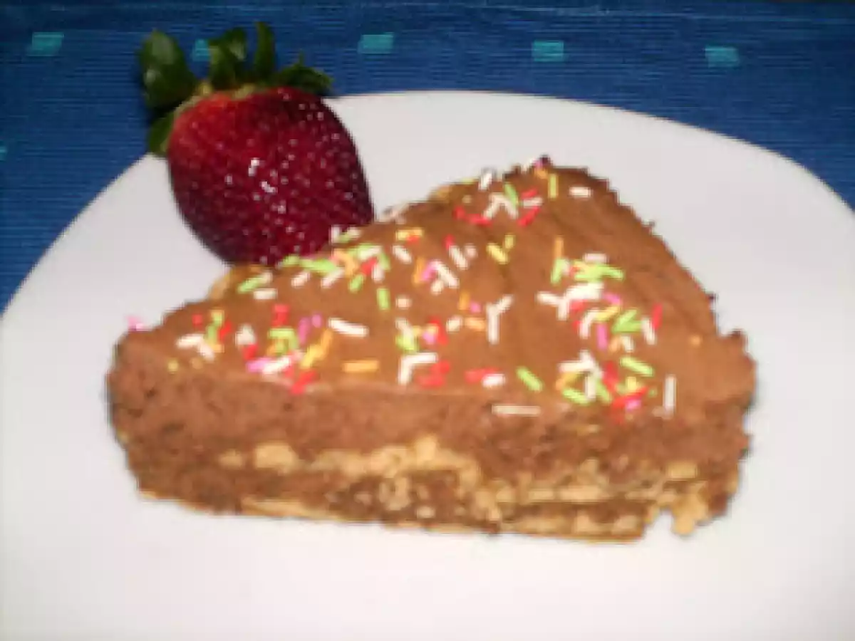 Semifrio de chocolate e bolacha