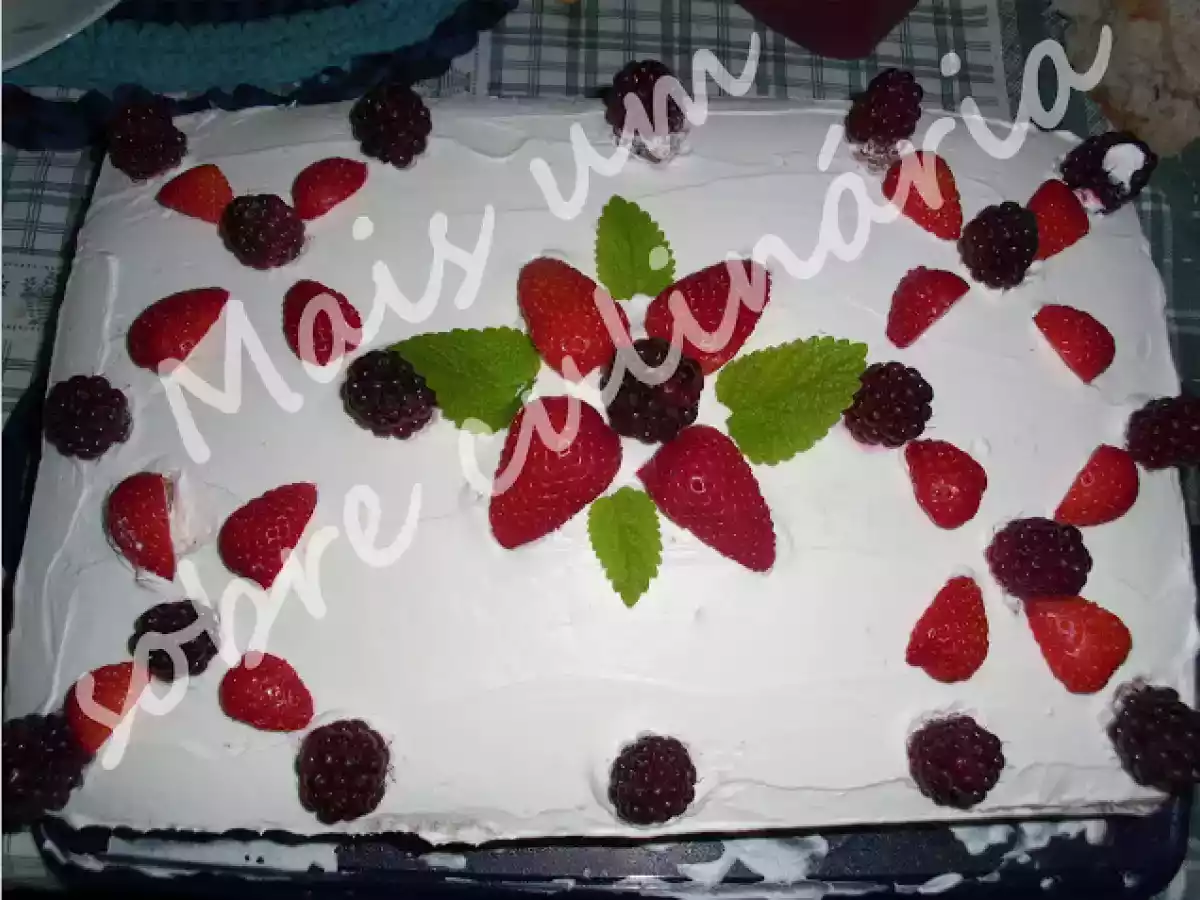 Semifrio de frutas - aniversário do Figo Lampo