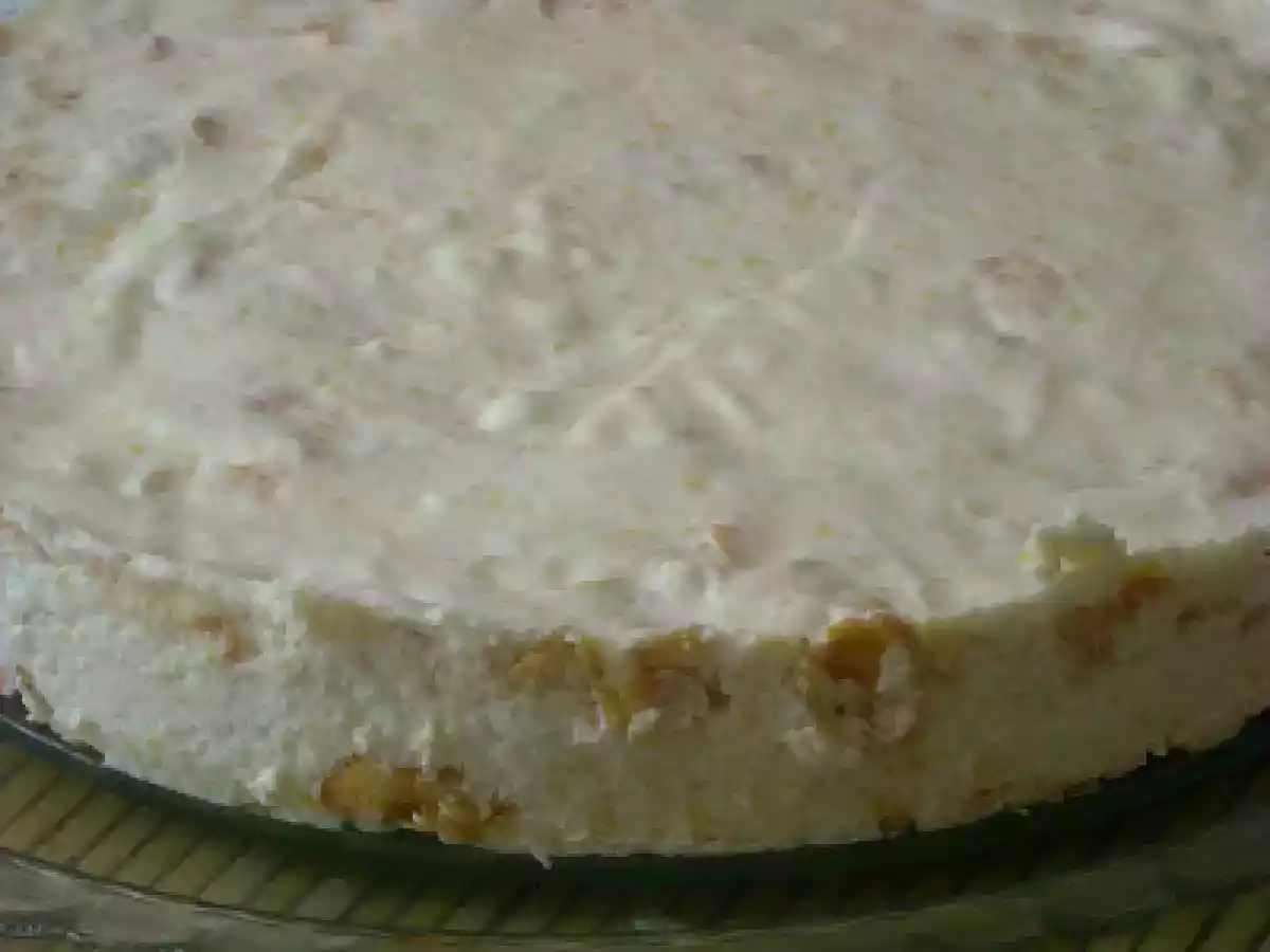 Semifrio de Pêssego com corn flakes