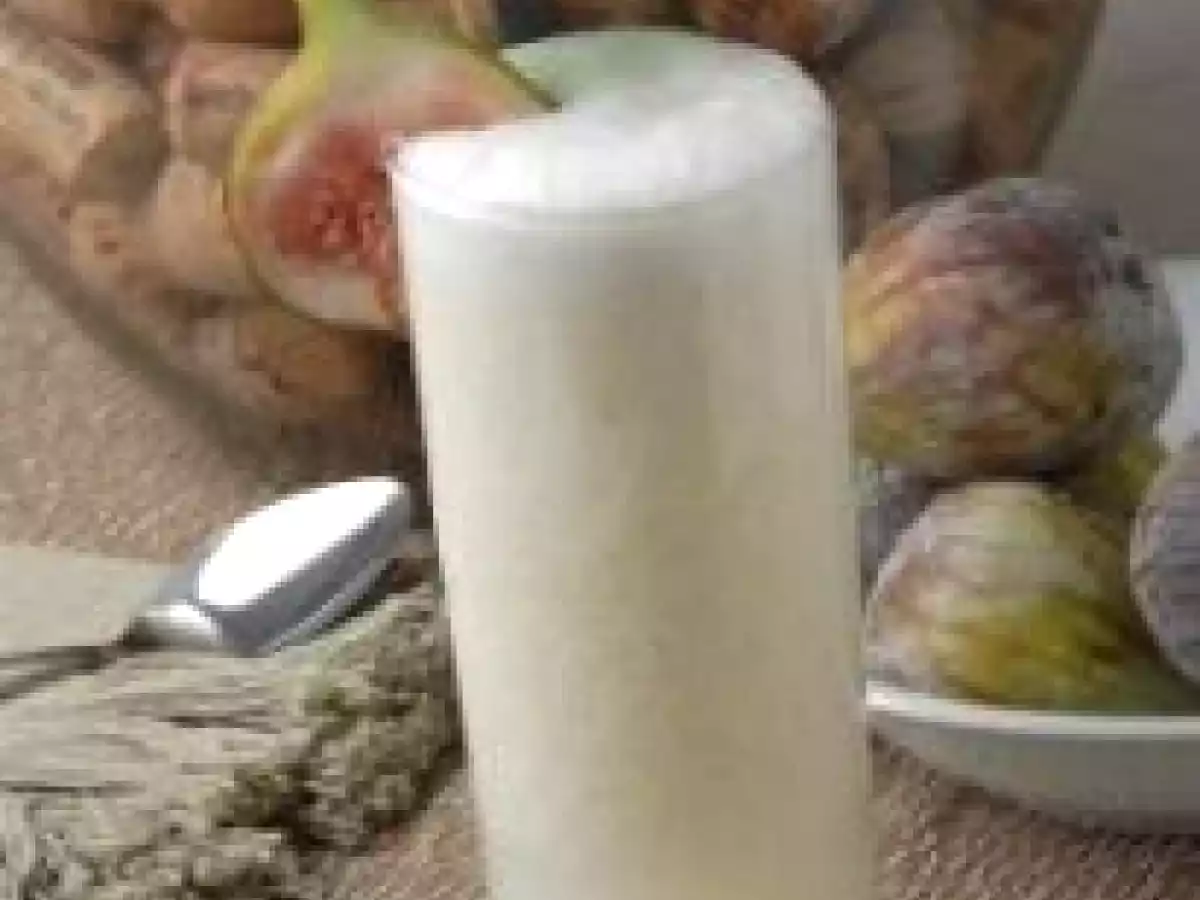 Smoothie de Água de Coco com Figos e Sorvete