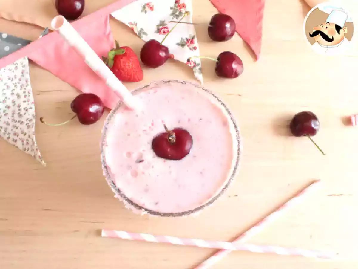 Smoothie de Morangos e Cerejas