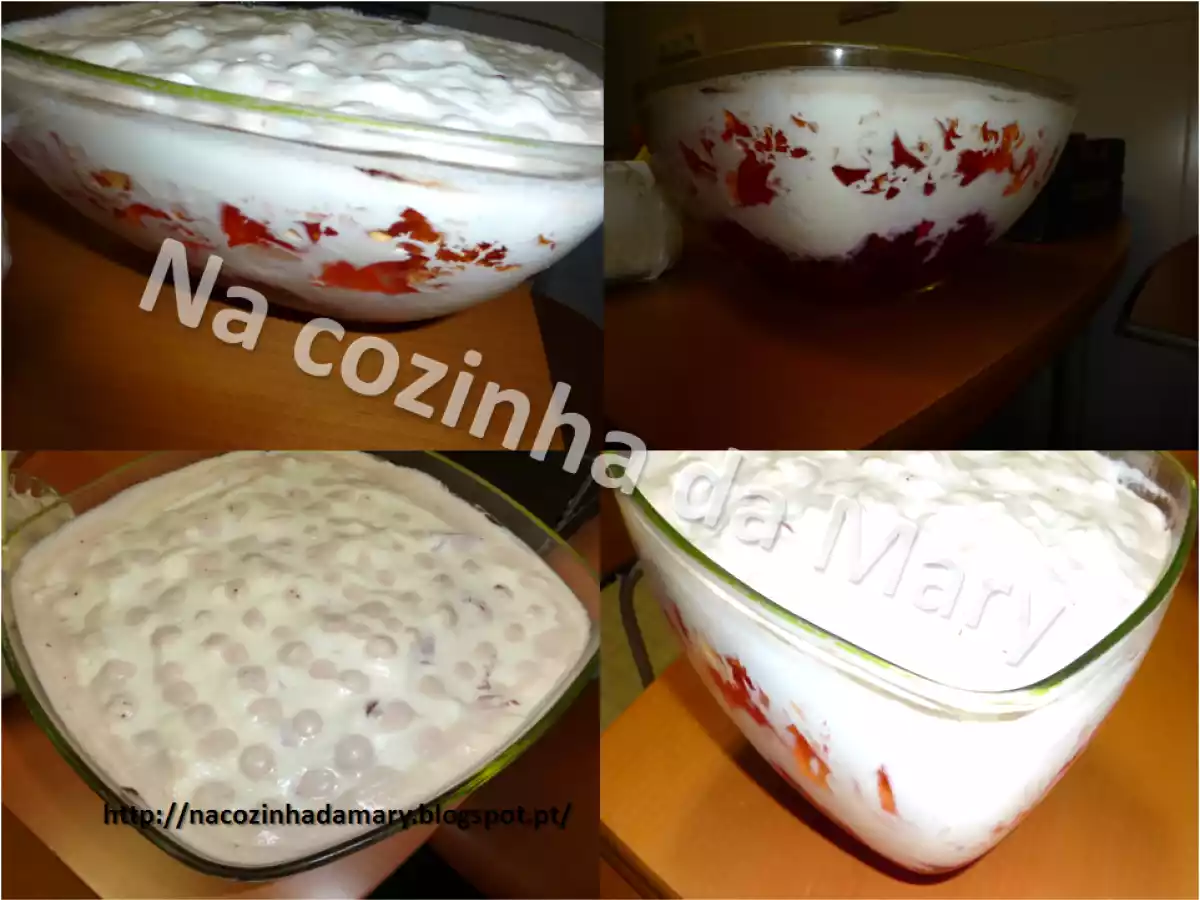 sobremesa com gelatina e chantily - foto 2