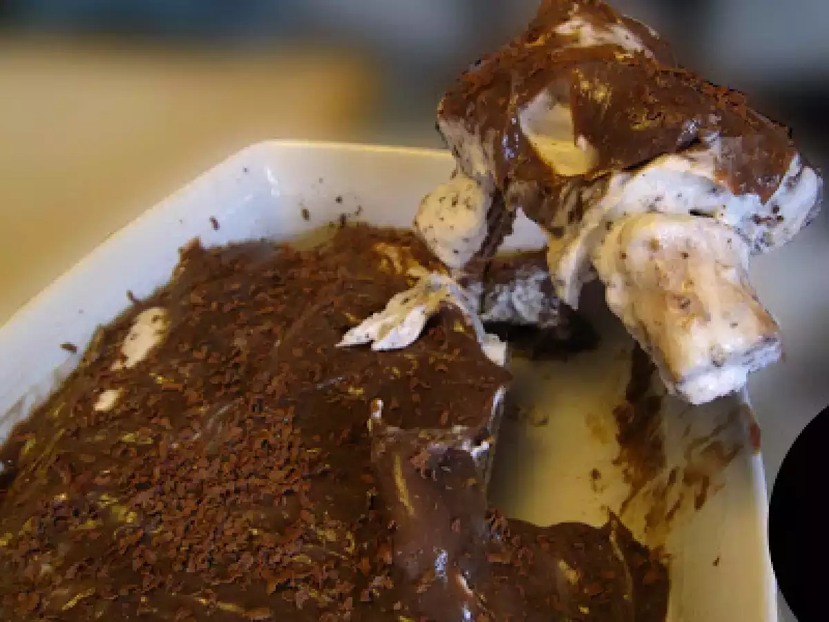 Sobremesa de wafer, sorvete e brigadeiro - foto 2
