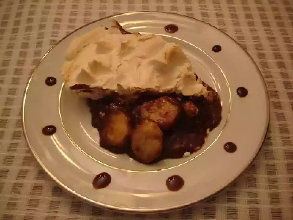 Sobremesa quente de banana e chocolate - foto 2