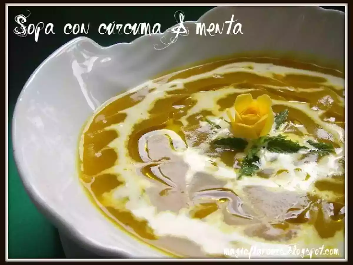 Sopa com cúrcuma & hortelã - foto 2