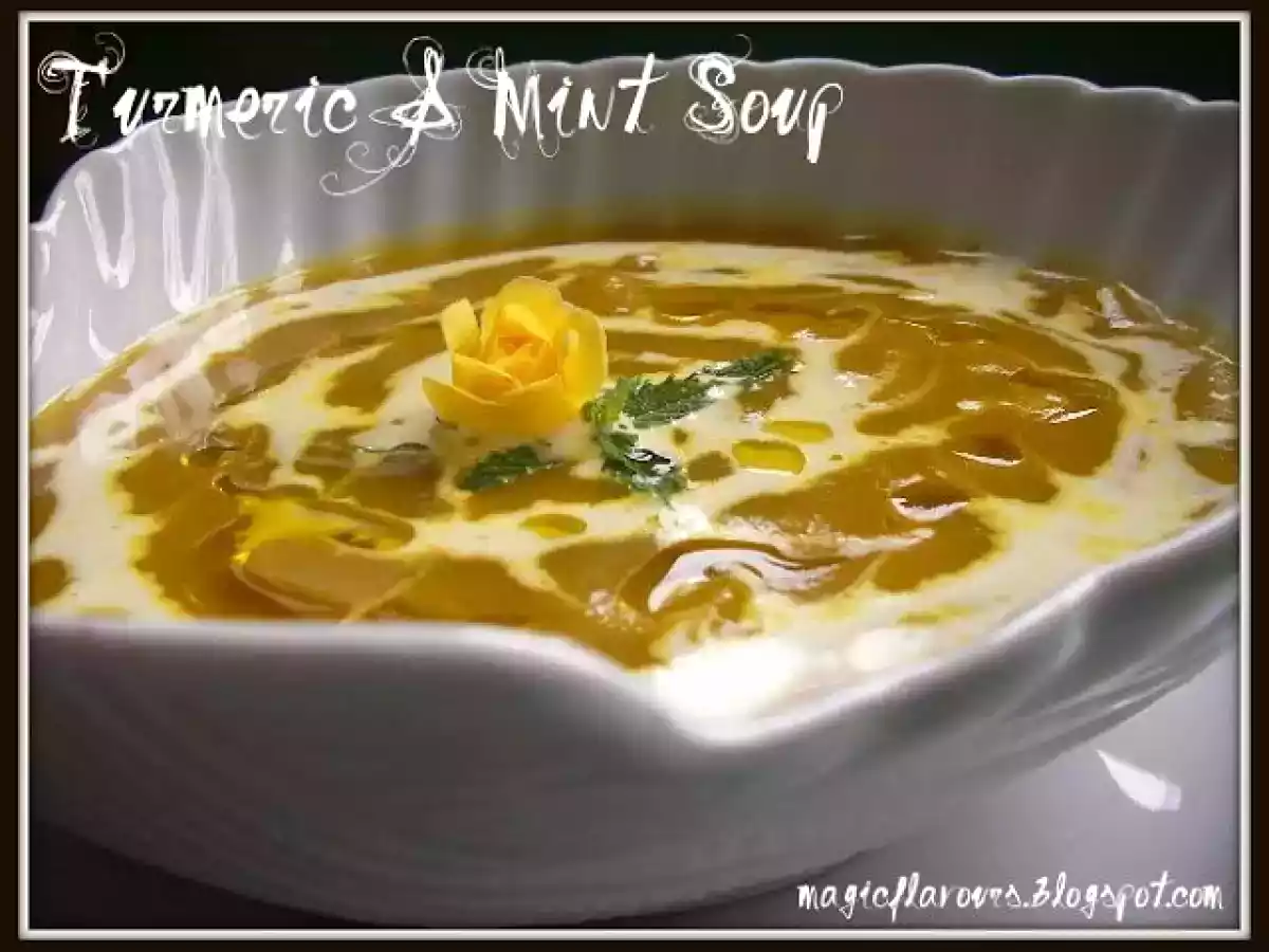 Sopa com cúrcuma & hortelã - foto 3