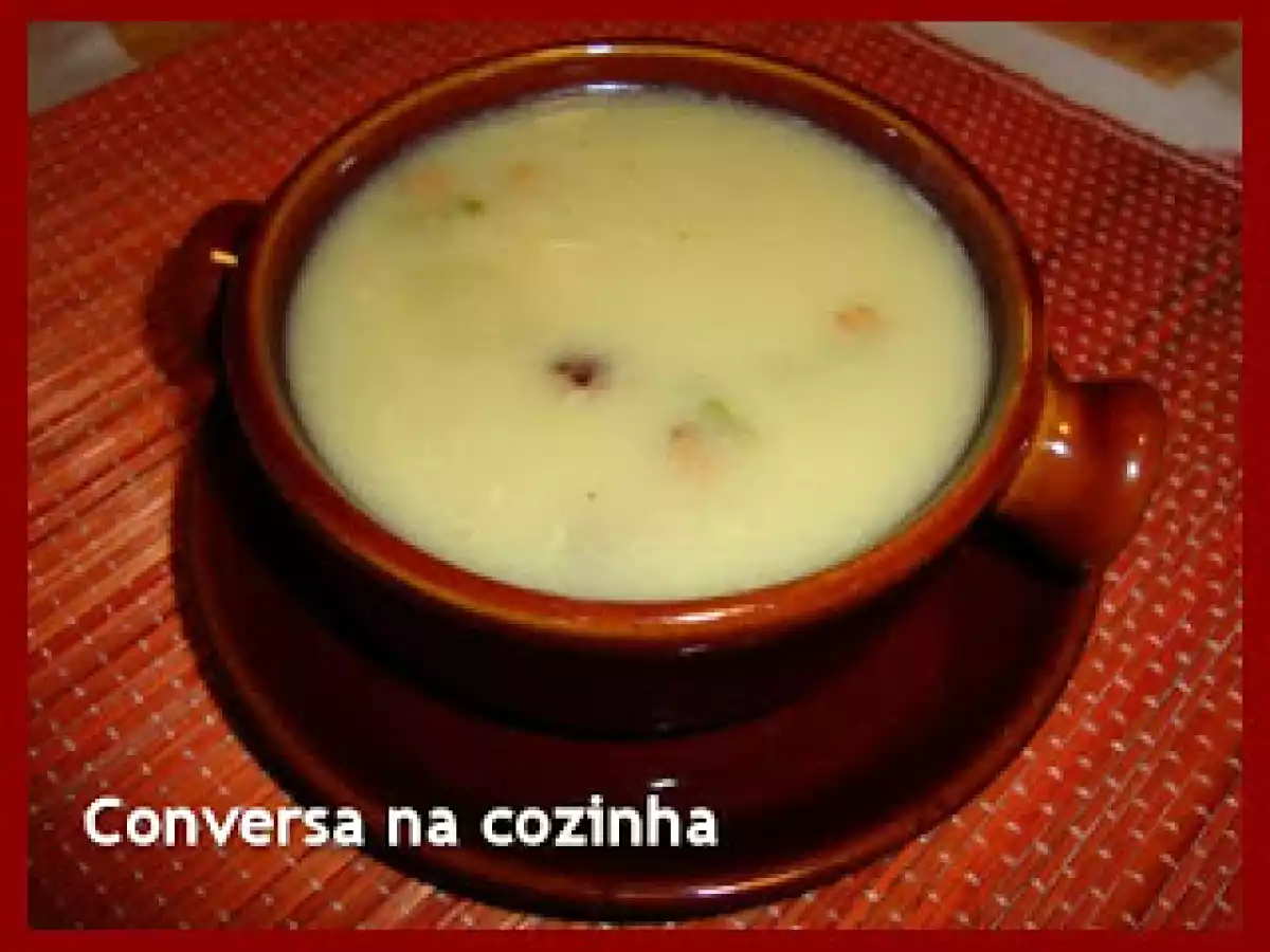 Sopa Creme de Chuchu com Bacon