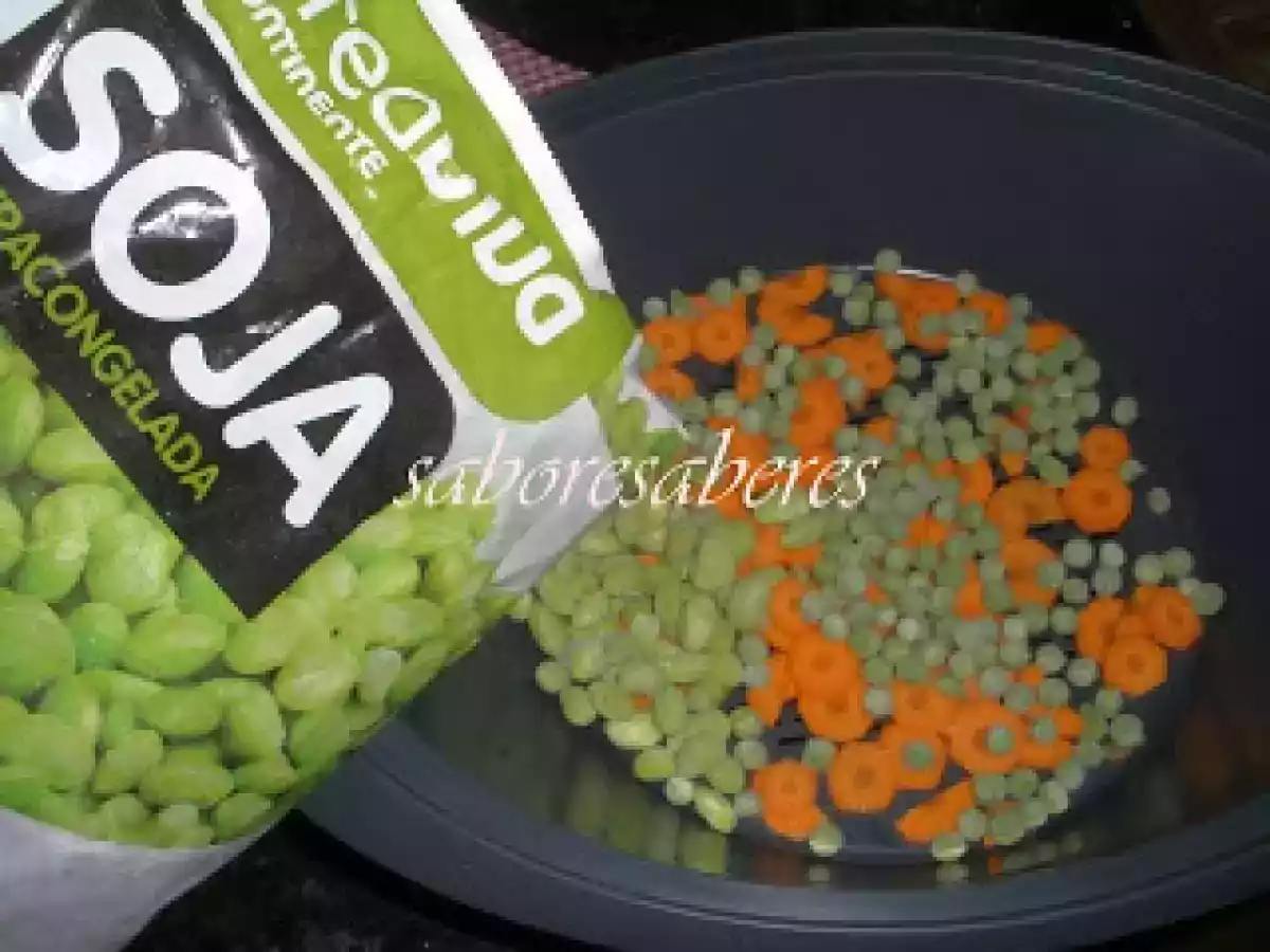 Sopa-creme de Legumes com Soja, Ervilhas e Cenoura - foto 3