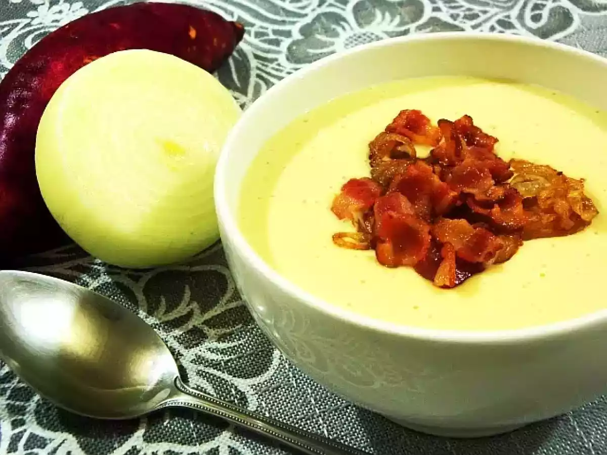 Sopa cremosa de Batata Doce