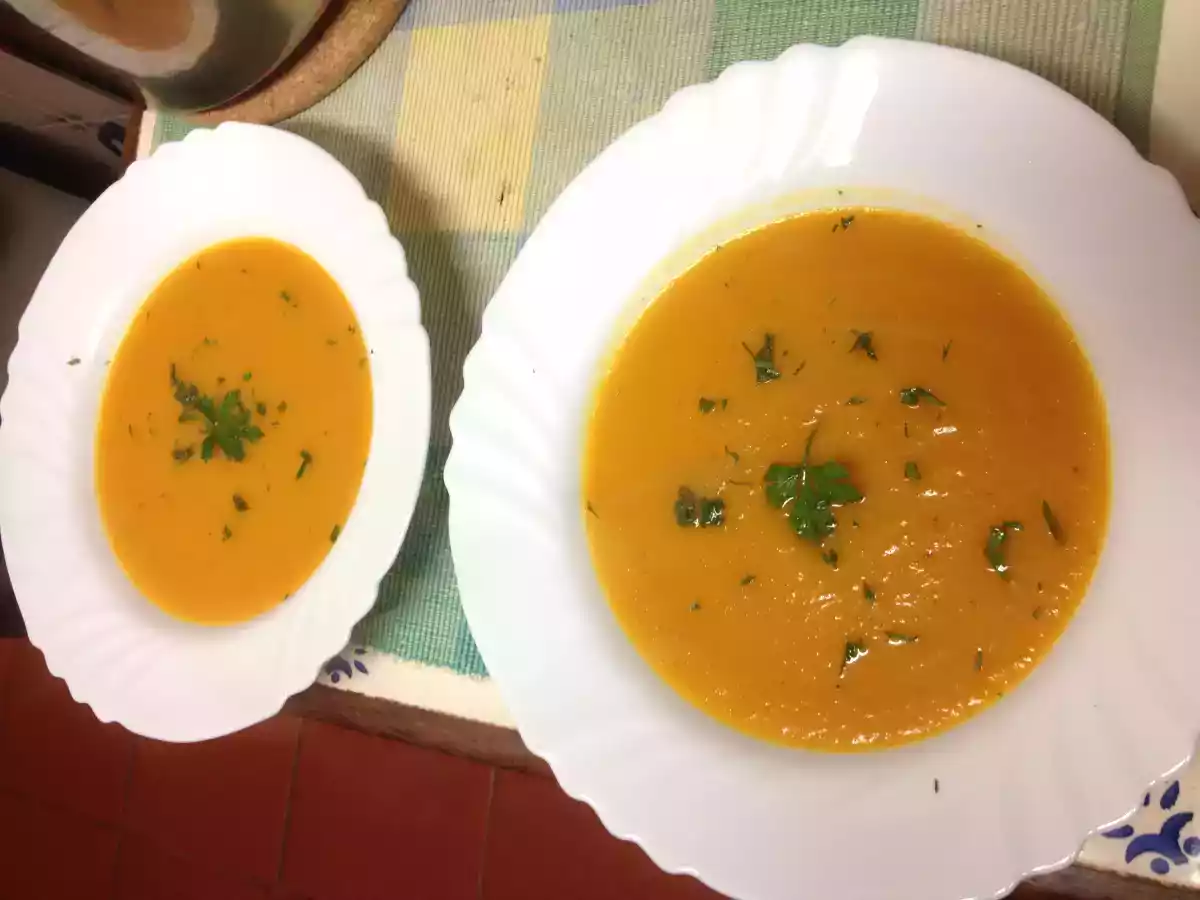 Sopa de abobora.
